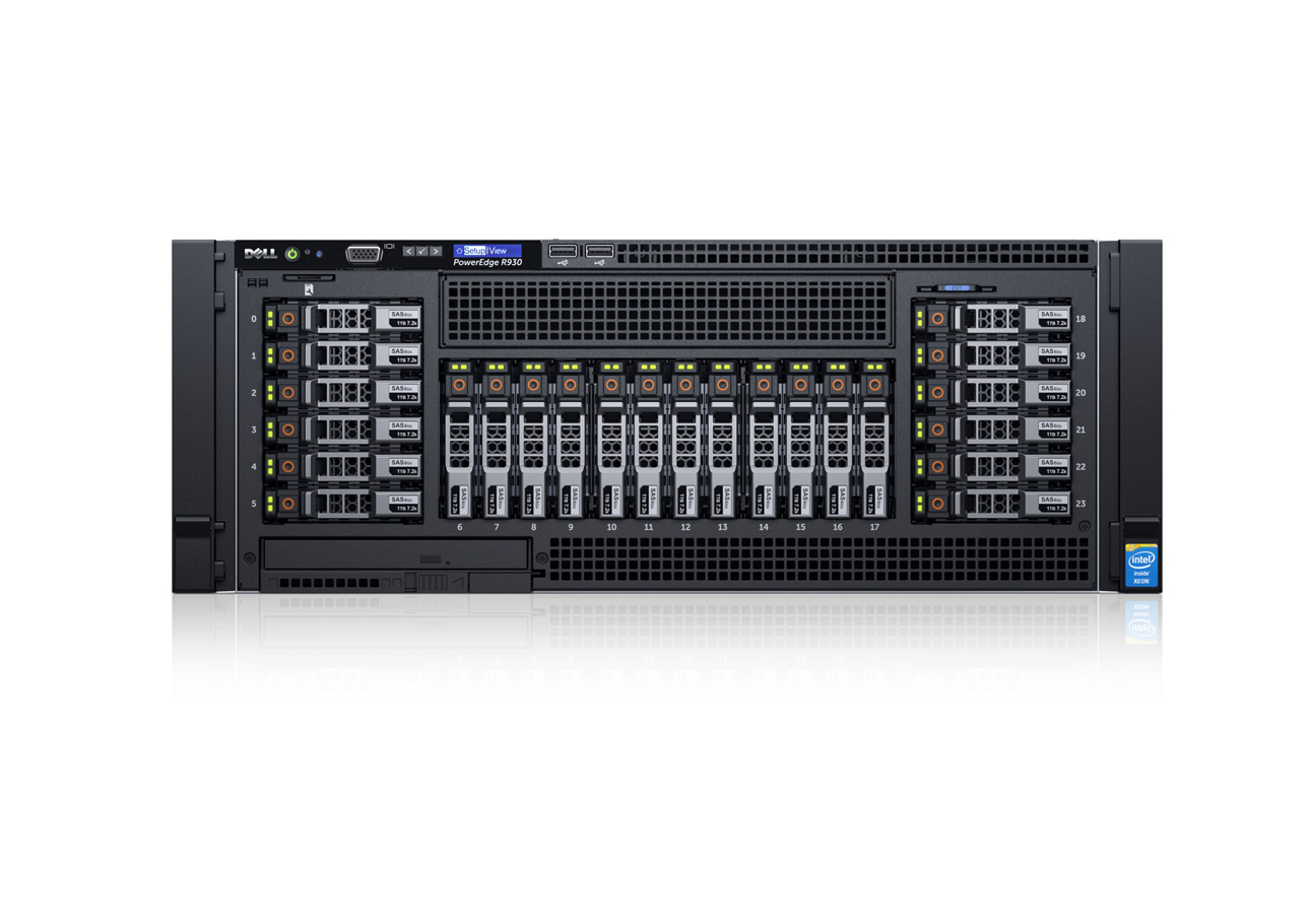 戴尔Dell PowerEdge R930机架式服务器（2颗英特尔®至强®E7-4809 v4处理器/64G RDIMM内存/4块1TB 7.2K RPM SAS  2.5英寸硬盘） 产品图