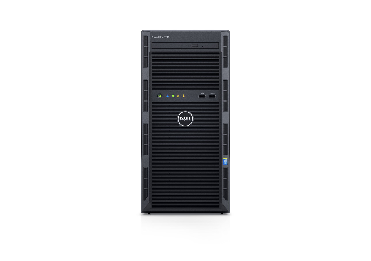 戴尔Dell PowerEdge T130 塔式服务器（英特尔®至强®E3-1220 v6处理器/4GB RDIMM内存/500GB 7.2K RPM SATA硬盘） 产品图