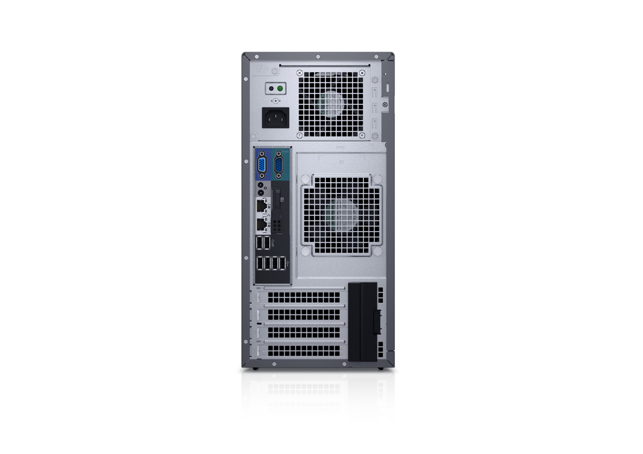 戴尔Dell PowerEdge T130 塔式服务器（英特尔®至强®E3-1220 v6处理器/4GB RDIMM内存/500GB 7.2K RPM SATA硬盘） 产品图