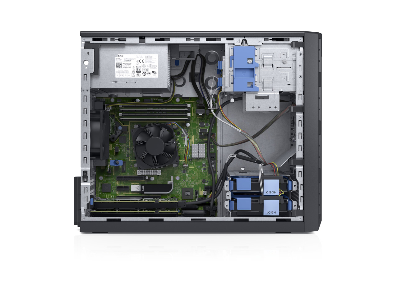 戴尔Dell PowerEdge T130 塔式服务器（英特尔®至强®E3-1220 v6处理器/4GB RDIMM内存/500GB 7.2K RPM SATA硬盘） 产品图