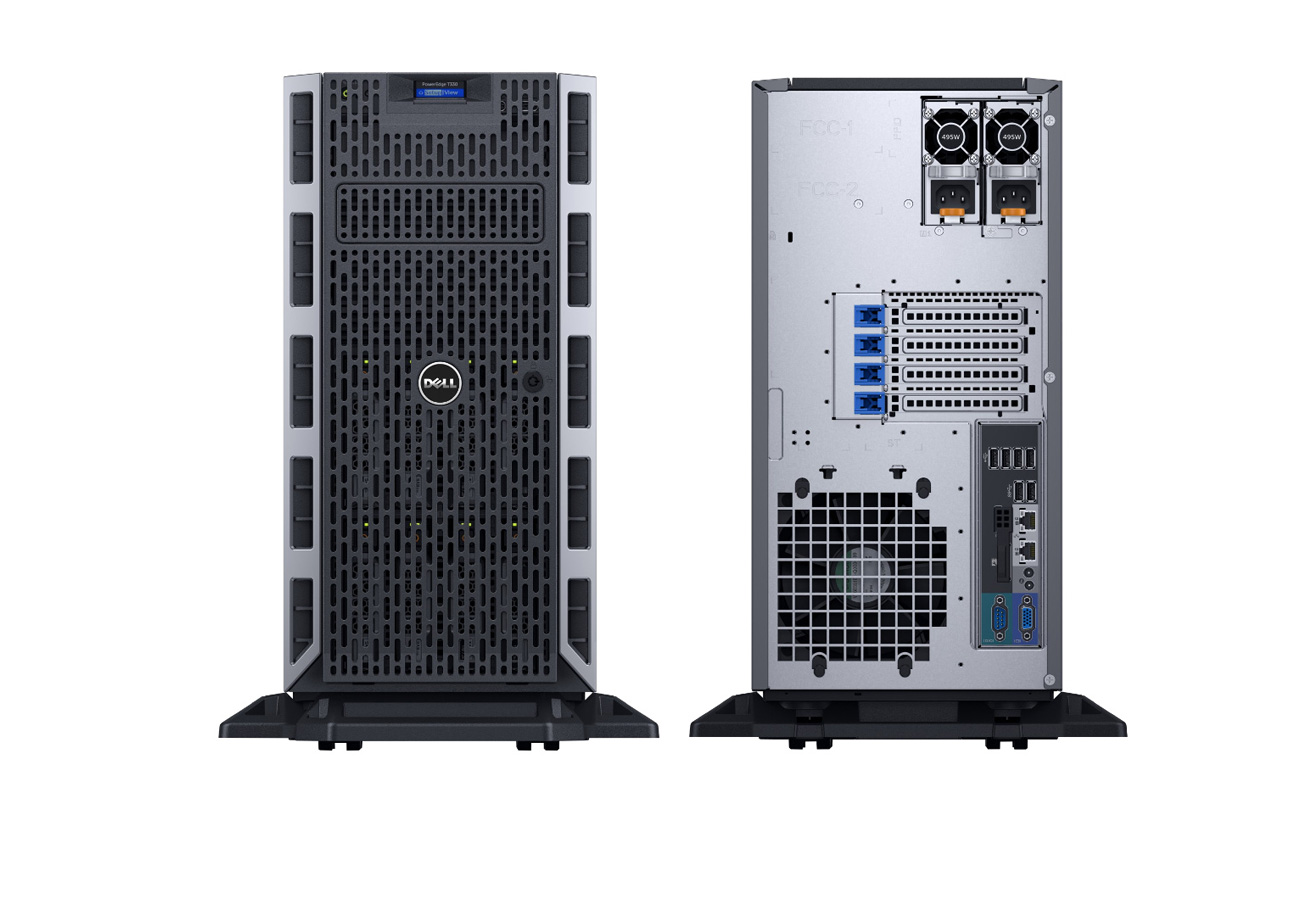 戴尔Dell PowerEdge T330塔式服务器（英特尔®至强®E3-1220 v6处理器/4G RDIMM内存/500GB 7.2K RPM SATA硬盘） 产品图