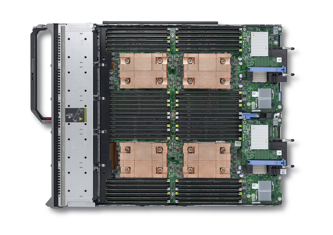 戴尔Dell PowerEdge M830刀片式服务器（2颗英特尔®至强®E5-4609 v4处理器/64G RDIMM内存/6块1.2TB 7.2K RPM SAS硬盘） 产品图