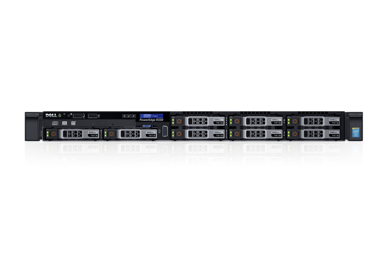 戴尔Dell PowerEdge R230机架式服务器（英特尔®至强®E3-1230 v6处理器/标配8G UDIMM内存/1TB 7.2K RPM SATA硬盘） 产品图