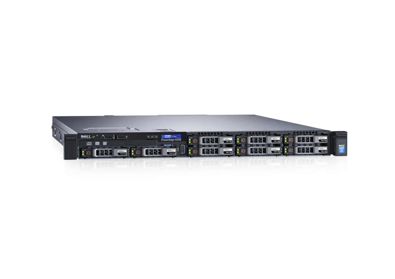 戴尔Dell PowerEdge R330机架式服务器（英特尔®至强®E3-1240 v6处理器/16G UDIMM内存/2TB 7.2K RPM SATA 3.5英寸硬盘） 产品图