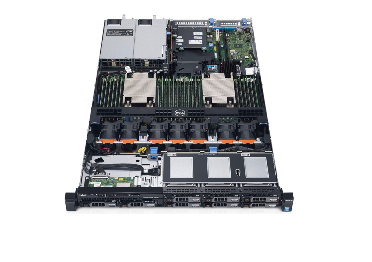 戴尔Dell PowerEdge R630机架式服务器（英特尔®至强®E5-2620 v4处理器/32G RDIMM内存/4块2TB 7.2K RPM SATA 3.5英寸硬盘） 产品图
