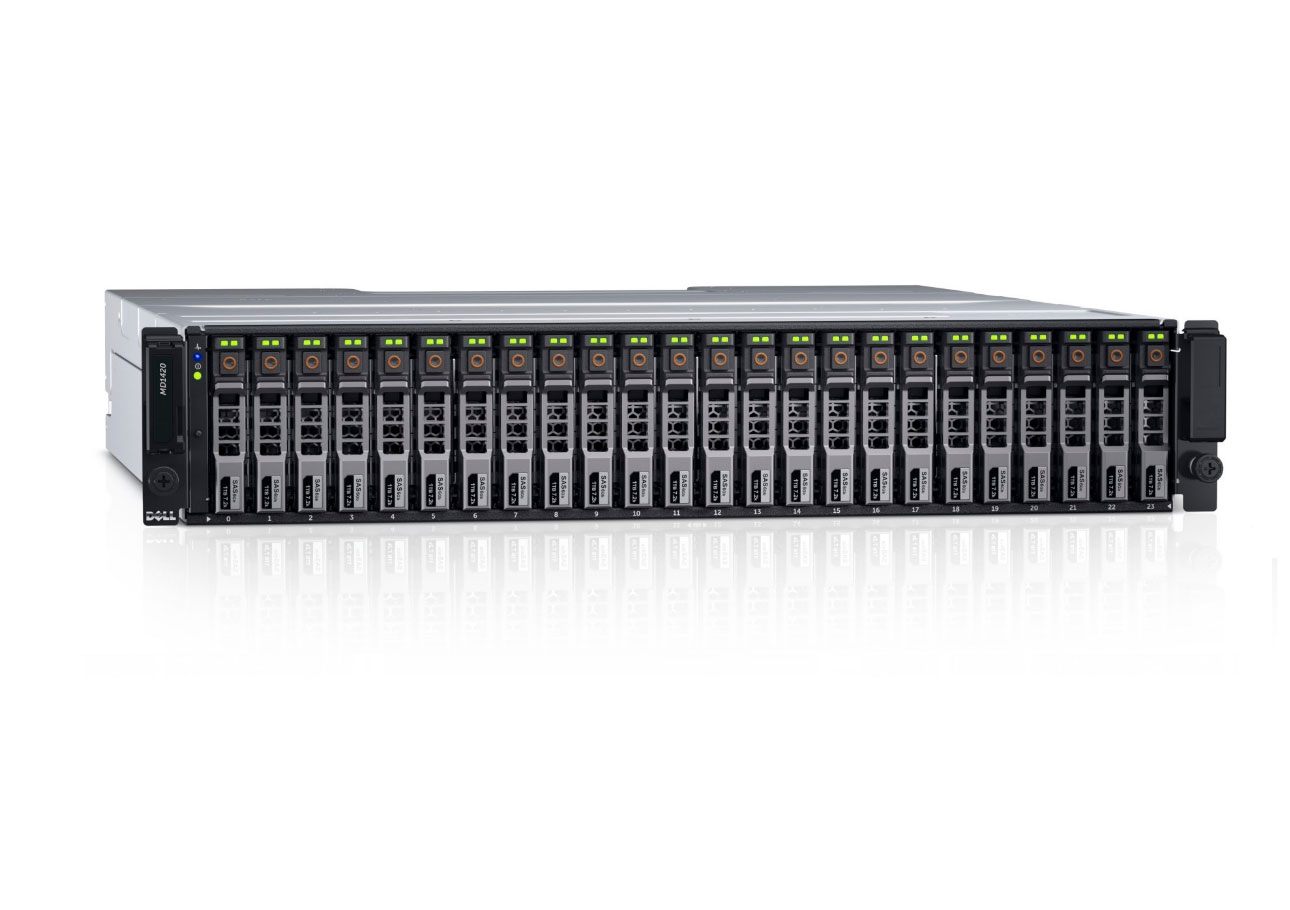 戴尔Dell PowerVault MD1400直连式存储阵列（六块600G 15K 3.5 SAS/十二个3.5/2.5盘位/最大存储48TB） 产品图