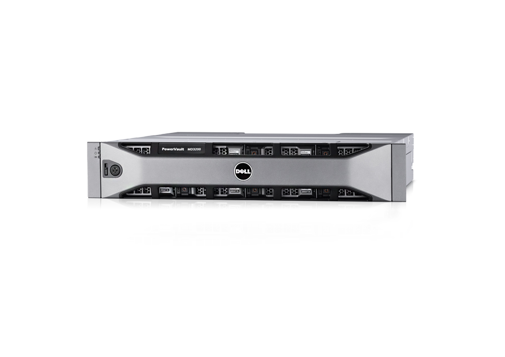 戴尔Dell PowerVault MD3200存储器（六块2T 7.2K 3.5 SAS/十二个3.5/2.5盘位/最大存储120TB） 产品图