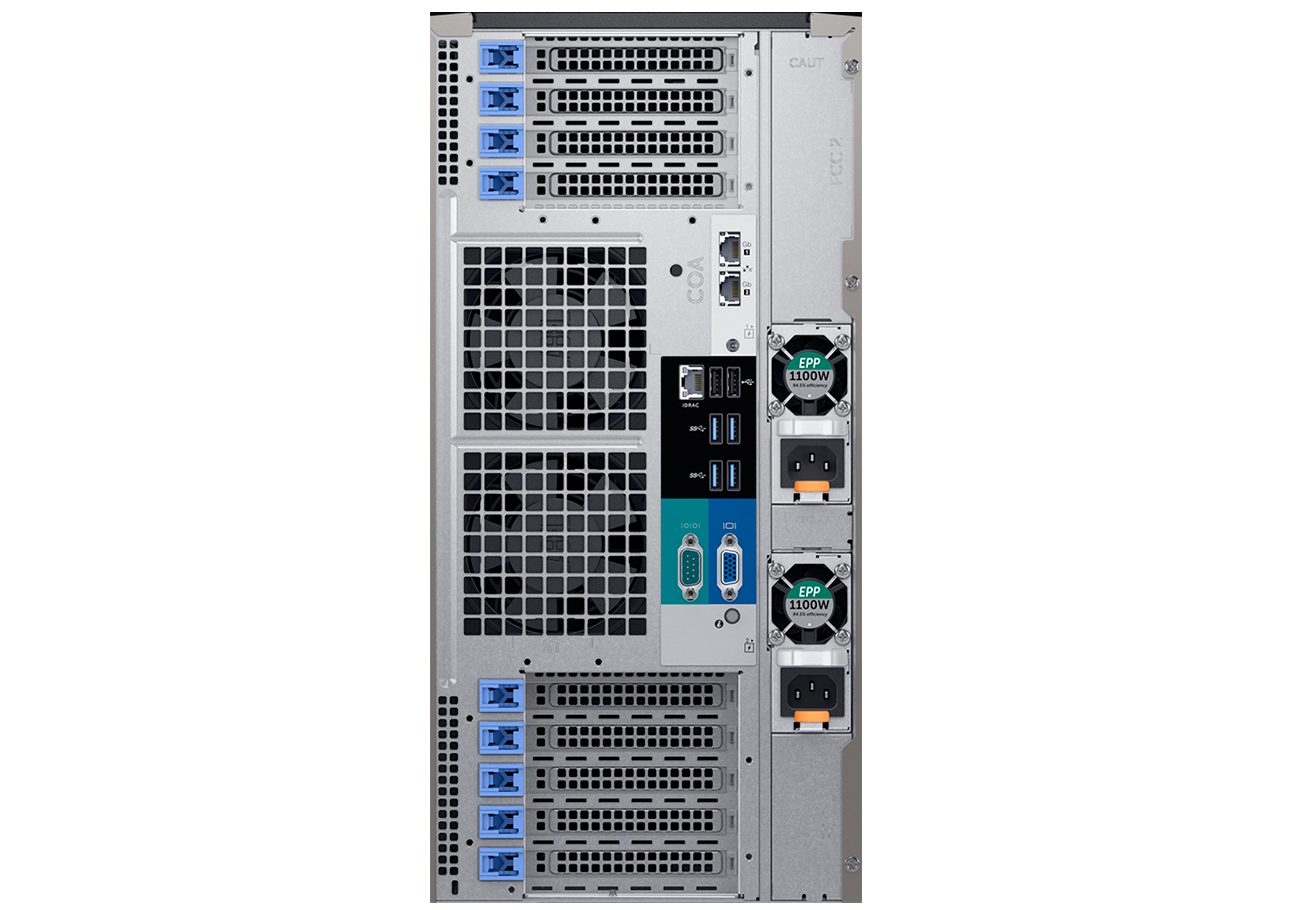 戴尔Dell PowerEdge T640塔式服务器（ 2*金牌 6130处理器 32核64线程/ 64G/5*1.2T硬盘/H740P阵列卡） 产品图