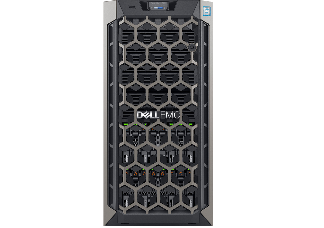 戴尔Dell PowerEdge T640塔式服务器（ 2*铂金 8180处理器 56核112线程 /256G内存/5*8T硬盘/H740P陈列卡/双电源） 产品图