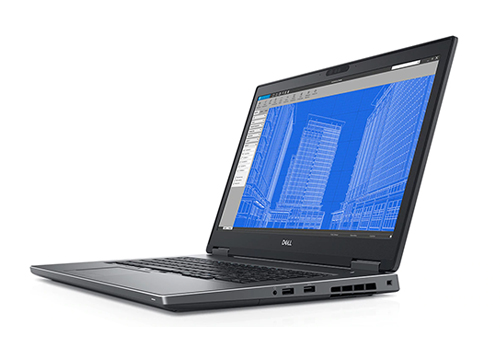 戴尔Dell Precision 7730 移动设计工作站（英特尔酷睿六核 i7-8750H/16G内存/512G PCIe固态/P3200-6G VR显卡/1920*1080/17.3寸）  产品图