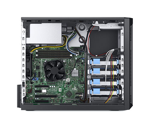 戴尔Dell PowerEdge T140 塔式服务器（intel至强四核 E-2224/32G内存/ 512G M.2固态+2块6TB硬盘/双网口/三年质保 产品图