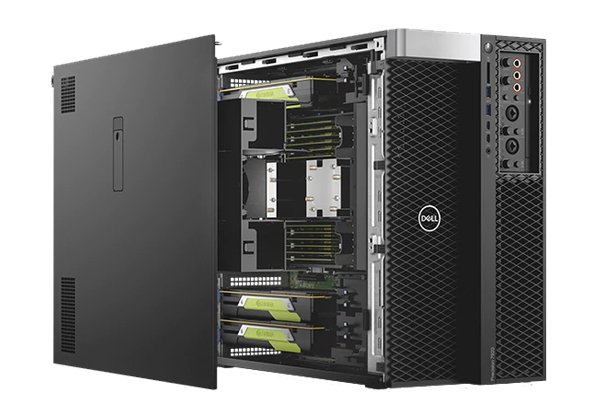 Dell EMC Precision T7920图形工作站（英特尔至强银牌4114 2.2GHz 10核20线程/ 32G内存/256G固态+1T硬盘/P1000-4G独显/1400W电源/主机） 产品图