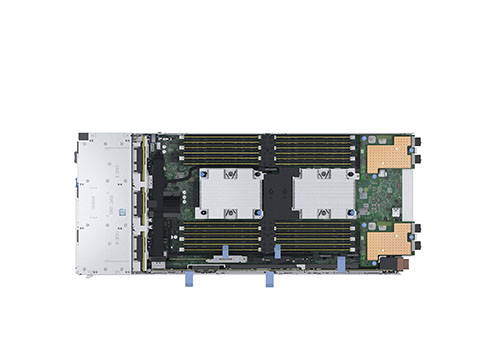 戴尔EMC PowerEdge MX740c 模块化服务器（英特尔至强® 铜牌3106 1.7G, 8核丨16GB DDR4内存丨2块*600GB 10K SAS硬盘丨HBA330阵列卡丨3年保修） 产品图