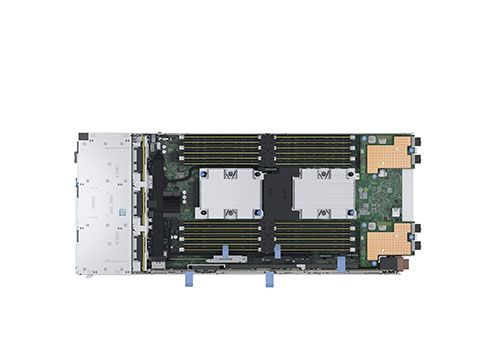 Dell EMC PowerEdge MX740c 模块化服务器（英特尔至强® 铜牌3104 1.7G, 6核丨16GB DDR4内存丨600GB 10K SAS硬盘丨HBA330阵列卡丨3年保修） 产品图