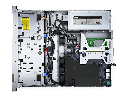 戴尔Dell PowerEdge R250机架式服务器(至强六核E-2336/32G内存/2块2T硬盘/RAID1/450W电源) 产品图