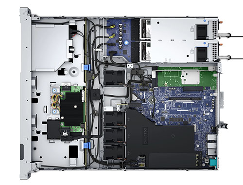 戴尔Dell PowerEdge R350机架式服务器(至强六核E-2356G/64G内存/480G固态+3块8T SAS硬盘/H755阵列卡/3年上门) 产品图