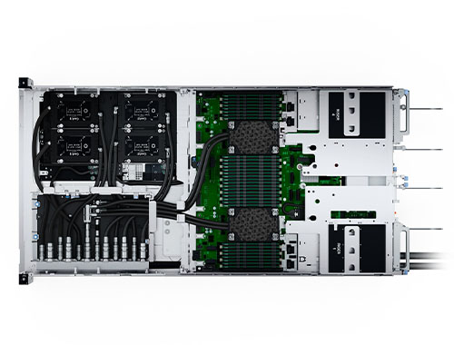 Dell PowerEdge XE9640 AI加速服务器（2颗*英特尔至强铂金 8480+，56核丨1TB DDR5 ECC 内存丨4块*1.92TB 固态硬盘丨4x NVIDIA H100 SXM 80GB） 产品图