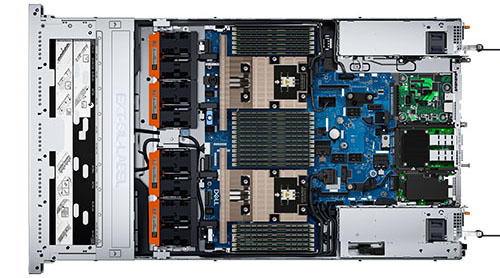 Dell PowerEdge R6625 数据平台服务器（2颗*AMD EPYC（霄龙）9334，32核丨256GB DDR5 ECC 内存丨2块*960GB 固态+6块*2.4TB 10K SAS 硬盘丨冗余电源） 产品图