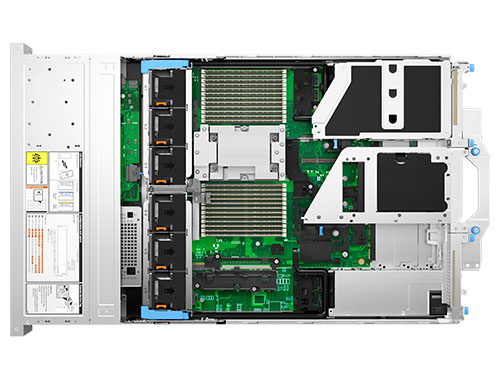 戴尔（DELL）R7715 AMD机架式服务器（AMD EPYC 9655P 2.60GHz， 96C/192T丨256GB DDR5 ECC 内存丨2块*960GB 固态+6块*16TB 7.2K SAS 企业级硬盘丨3年保修） 产品图