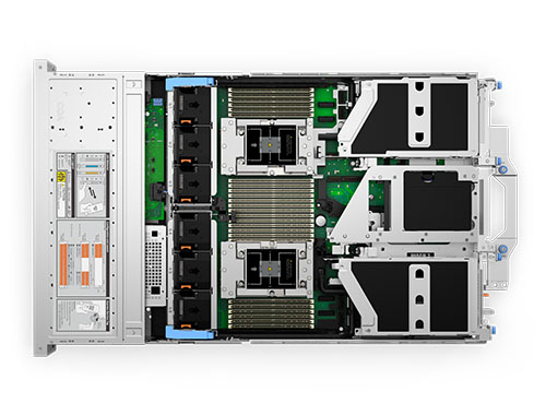 Dell PowerEdge R7725 机架式服务器（2颗*AMD EPYC 9115 2.60GHz， 16C/32T丨64GB DDR5 ECC 内存丨2块*16TB 7.2K SATA 硬盘丨三年保修） 产品图