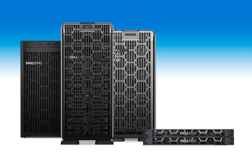 新的 PowerEdge 服务器：T150、T550、T350、R250、R350